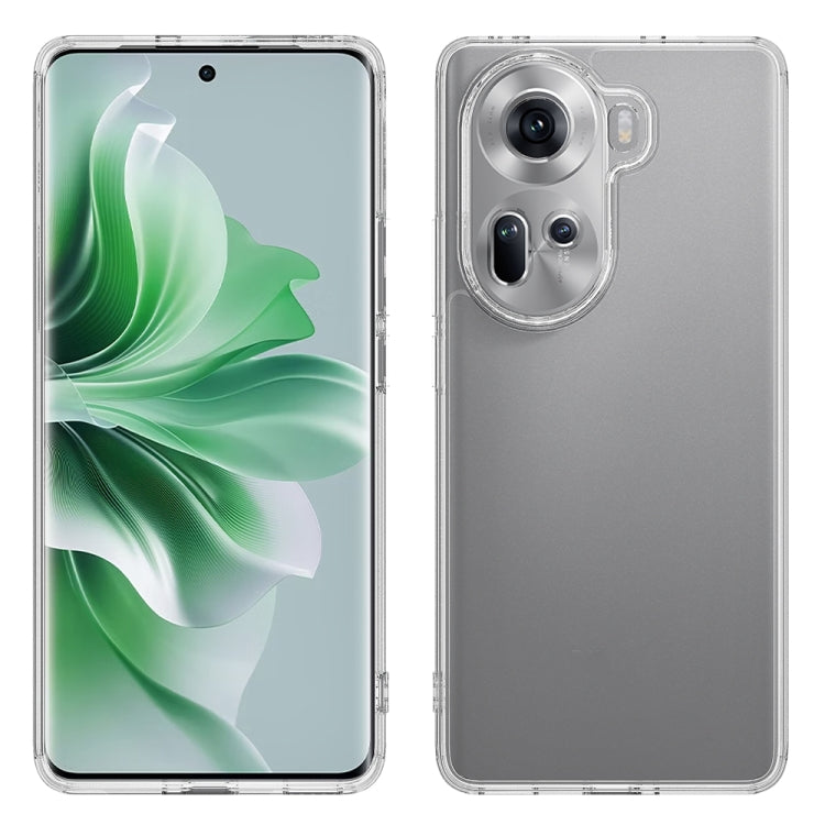 For OPPO Reno11 5G Global Scratchproof Acrylic TPU Phone Case - Transparent