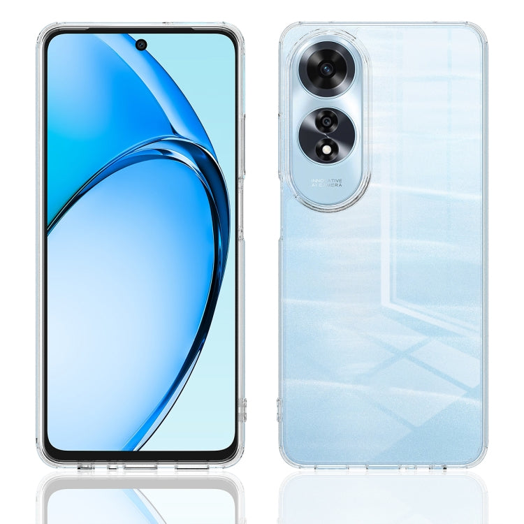 For OPPO A60 4G Scratchproof Acrylic TPU Phone Case - Transparent