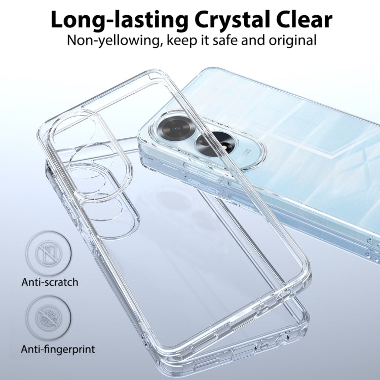 For OPPO A60 4G Scratchproof Acrylic TPU Phone Case - Transparent
