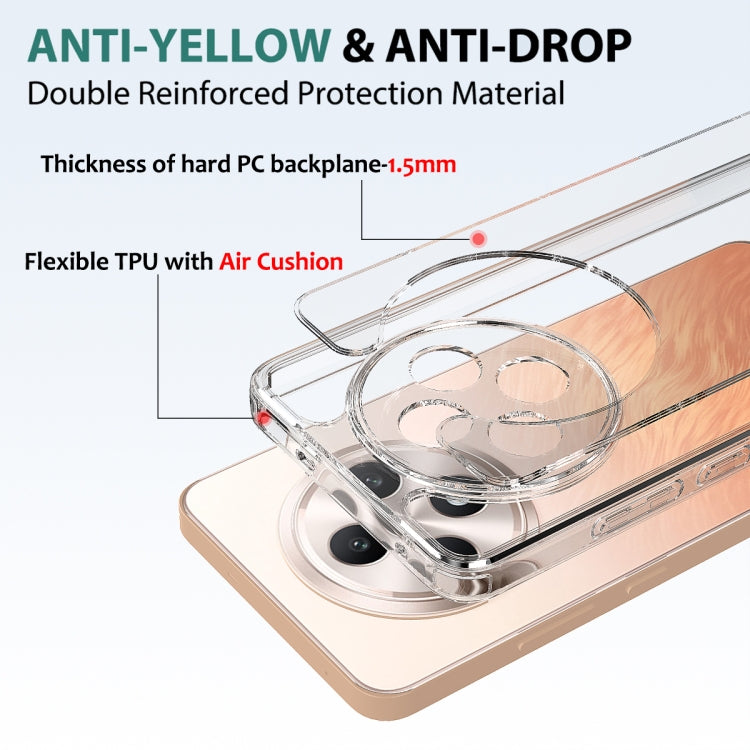 For OPPO Reno12 F 5G / F27 Scratchproof Acrylic TPU Phone Case - Transparent