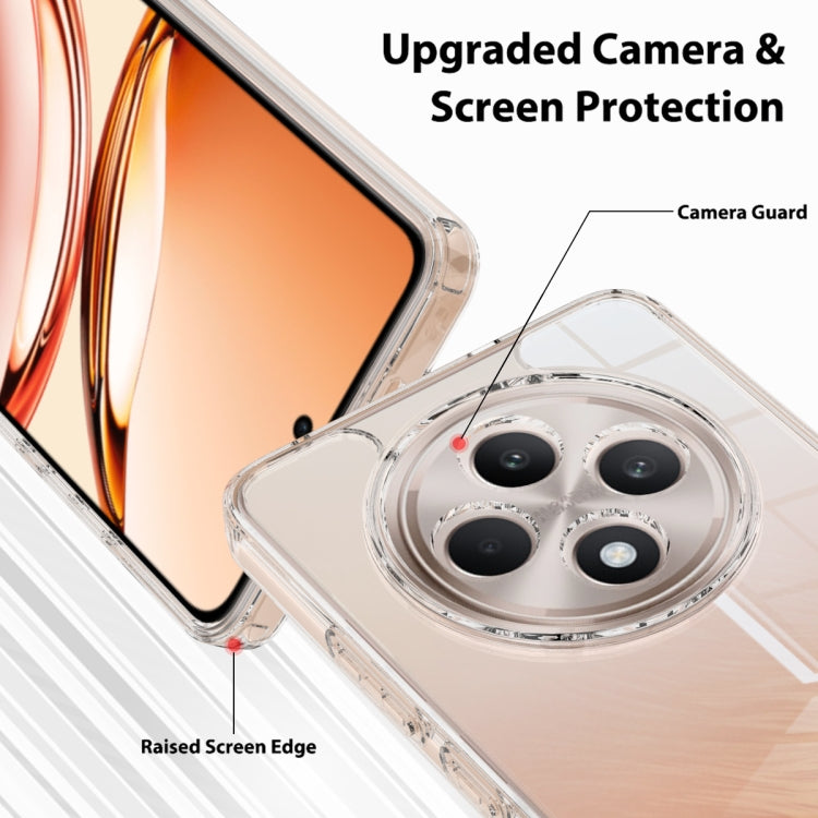For OPPO Reno12 F 5G / F27 Scratchproof Acrylic TPU Phone Case - Transparent