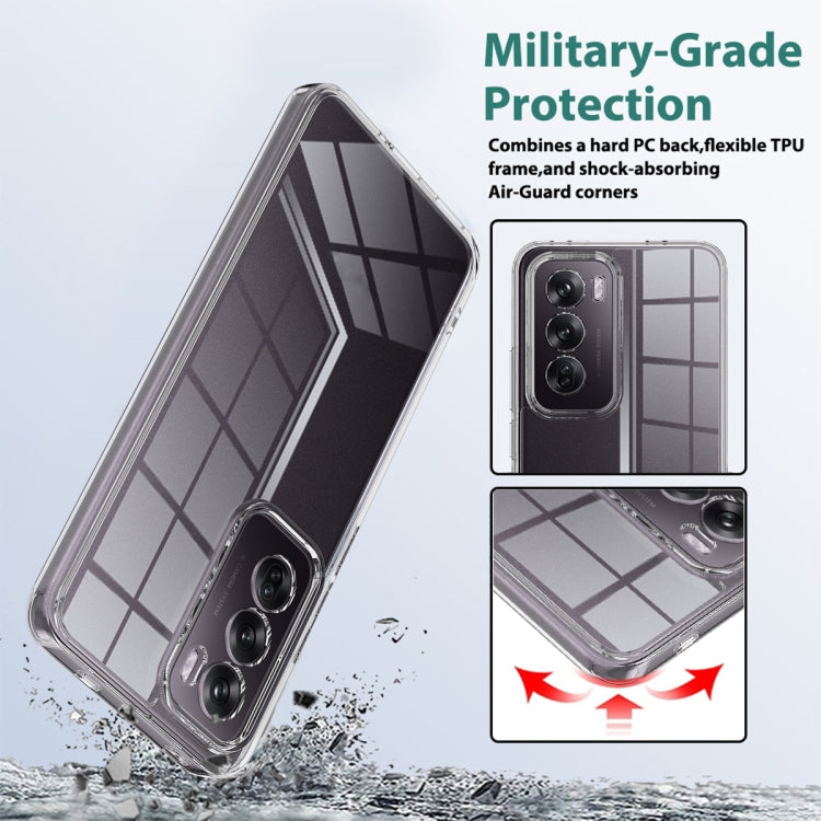 For OPPO Reno12 Pro 5G Global Scratchproof Acrylic TPU Phone Case - Transparent