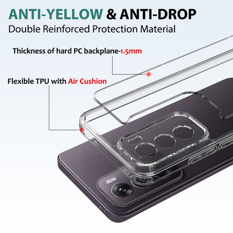 For OPPO Reno12 Pro 5G Global Scratchproof Acrylic TPU Phone Case - Transparent