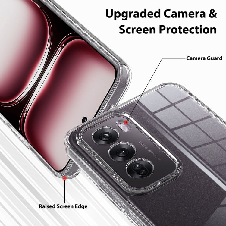 For OPPO Reno12 Pro 5G Global Scratchproof Acrylic TPU Phone Case - Transparent