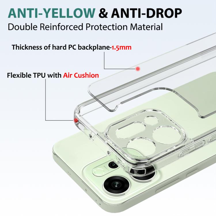 For OPPO Reno14 5G Global Scratchproof Acrylic TPU Phone Case - Transparent