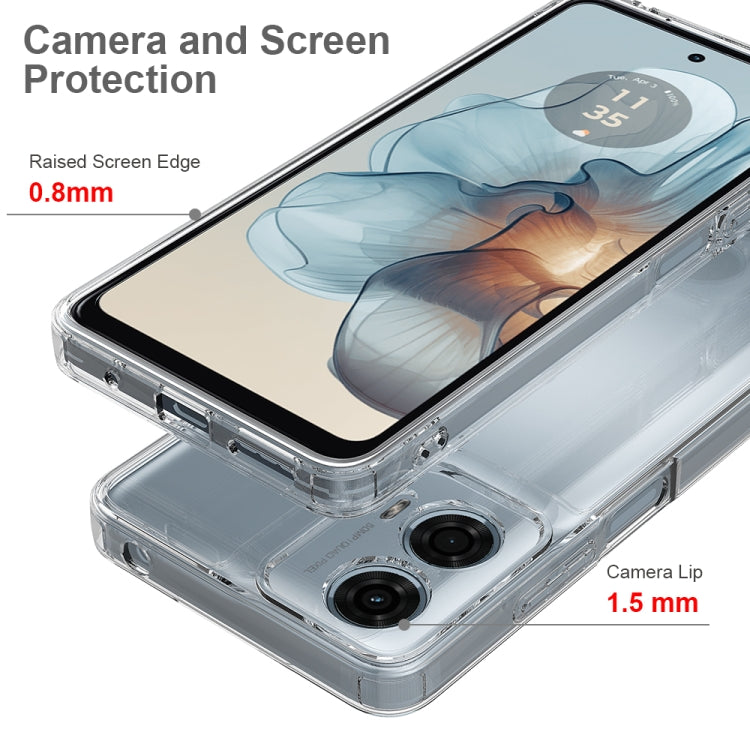 For Motorola Moto G24 Power Scratchproof Acrylic TPU Phone Case - Transparent