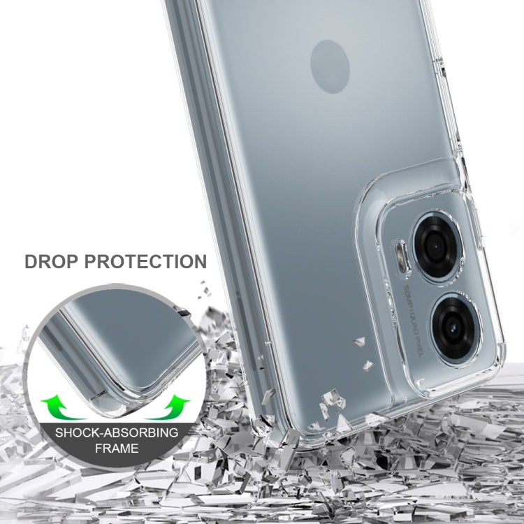 For Motorola Moto G24 Power Scratchproof Acrylic TPU Phone Case - Transparent