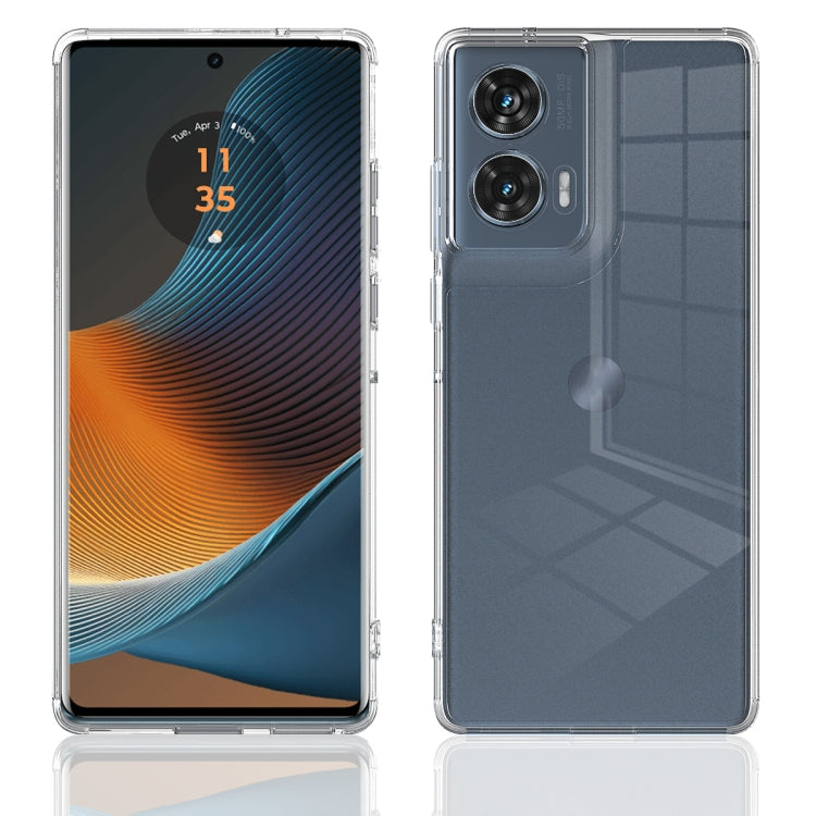 For Motorola Edge 50 Fusion / G96 5G Scratchproof Acrylic TPU Phone Case - Transparent
