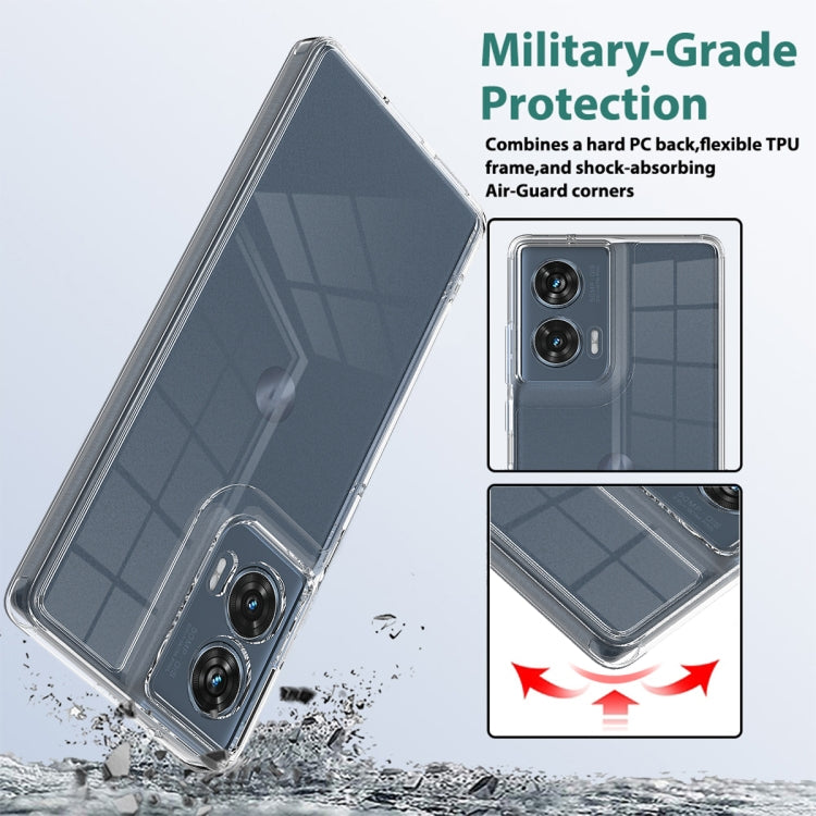 For Motorola Edge 50 Fusion / G96 5G Scratchproof Acrylic TPU Phone Case - Transparent