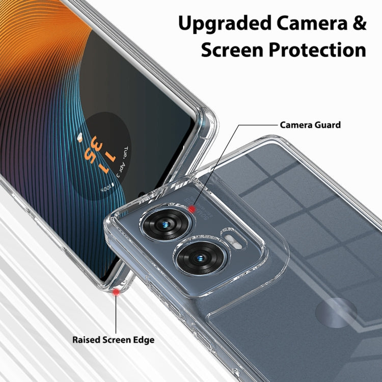 For Motorola Edge 50 Fusion / G96 5G Scratchproof Acrylic TPU Phone Case - Transparent