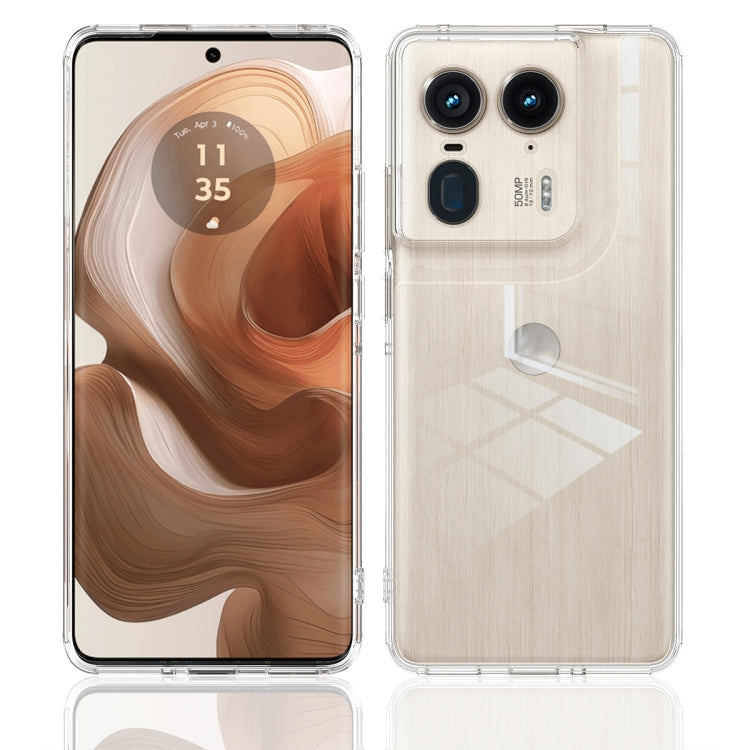For Motorola Edge 50 Ultra Scratchproof Acrylic TPU Phone Case - Transparent