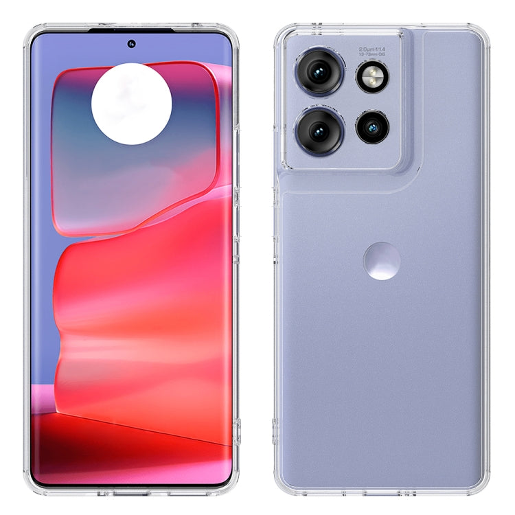 For Motorola Edge 50 Neo / Edge 60 Neo Scratchproof Acrylic TPU Phone Case - Transparent