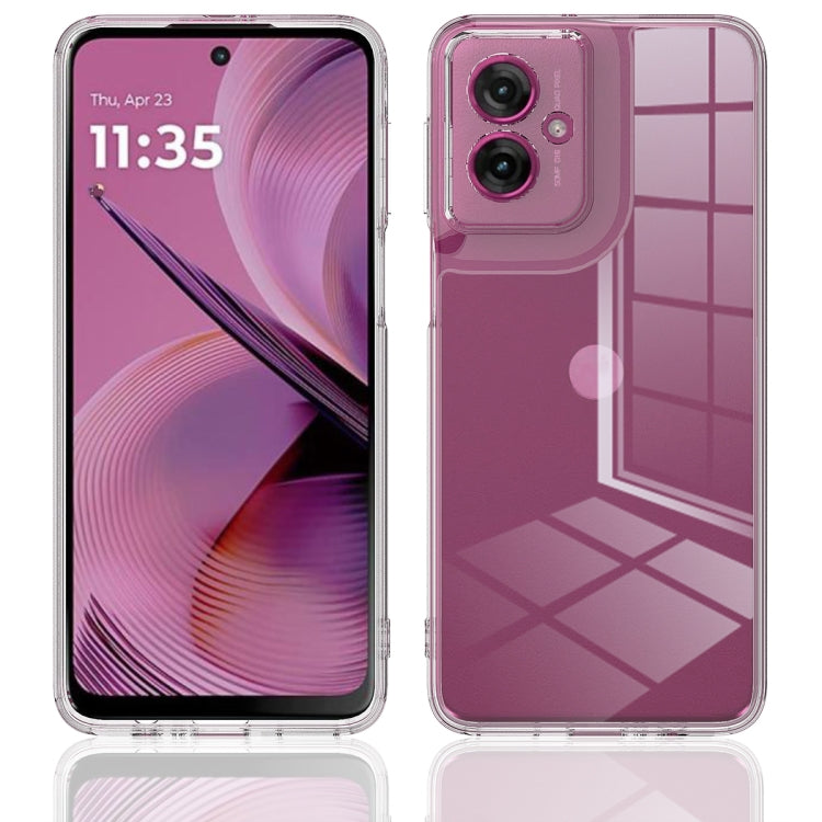 For Motorola Moto G55 Scratchproof Acrylic TPU Phone Case - Transparent