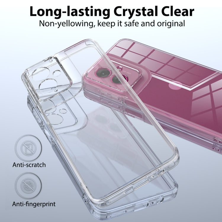 For Motorola Moto G55 Scratchproof Acrylic TPU Phone Case - Transparent