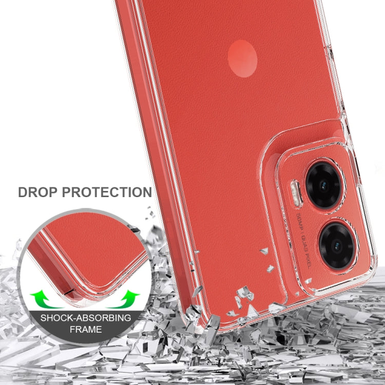 For Motorola Moto G35 Scratchproof Acrylic TPU Phone Case - Transparent