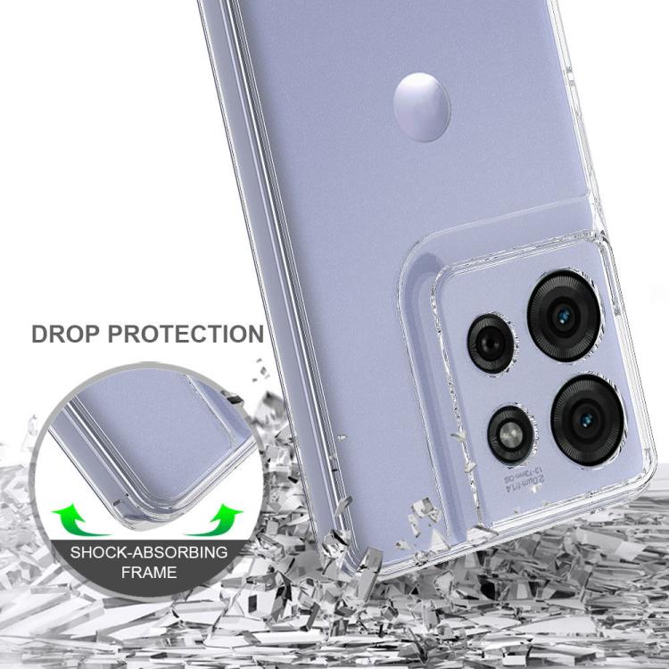 For Motorola Moto G75 Scratchproof Acrylic TPU Phone Case - Transparent