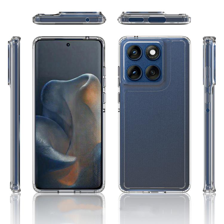 For Motorola Edge 60s Scratchproof Acrylic TPU Phone Case - Transparent