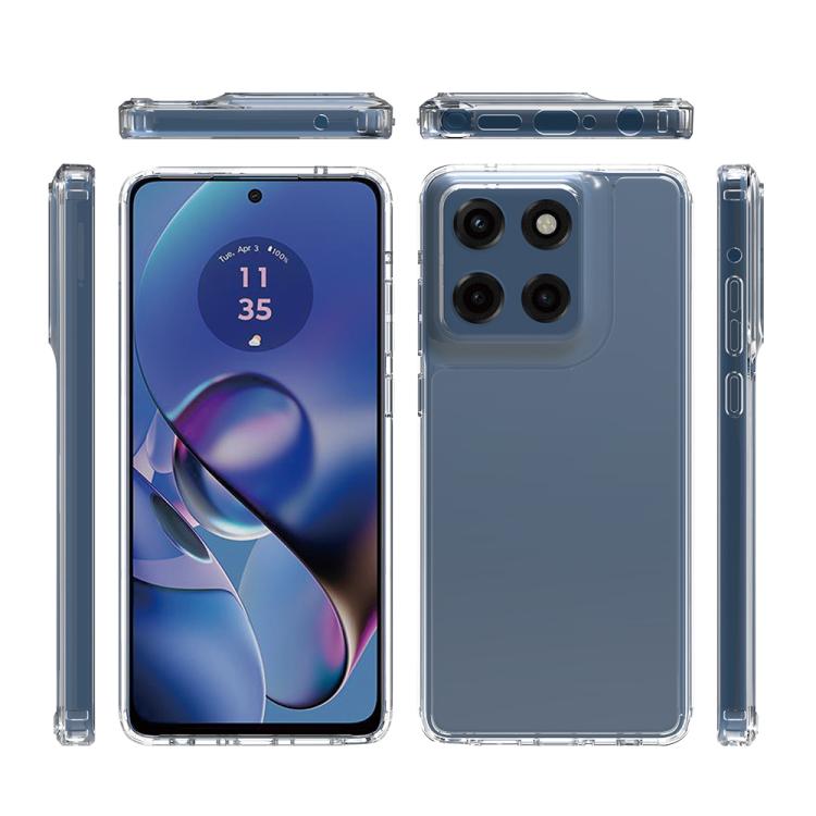 For Motorola Edge 60 Stylus Scratchproof Acrylic TPU Phone Case - Transparent