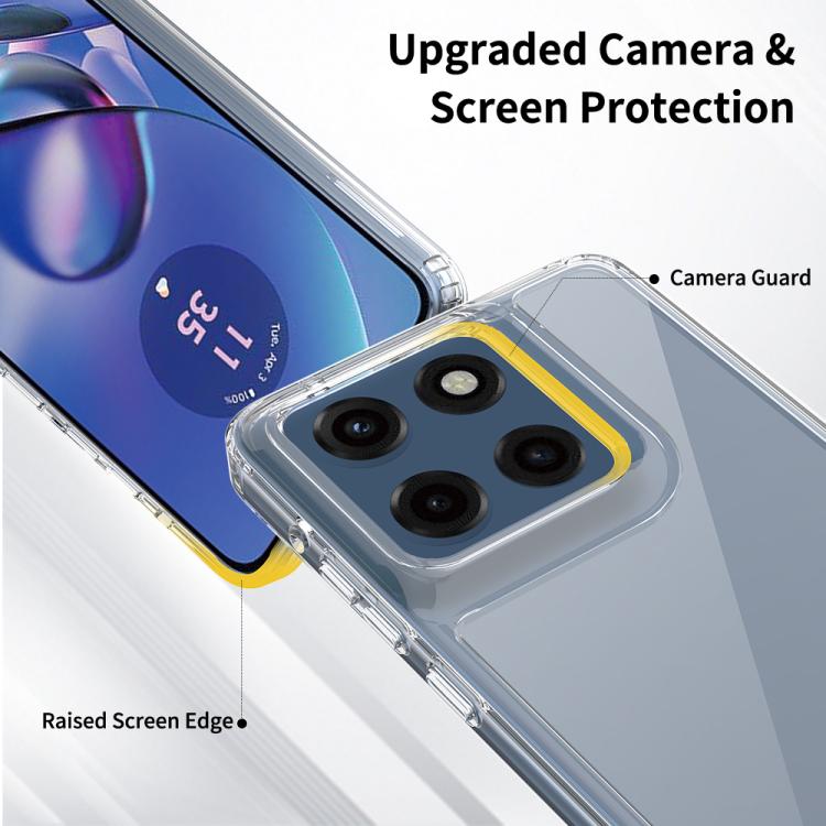 For Motorola Edge 60 Stylus Scratchproof Acrylic TPU Phone Case - Transparent