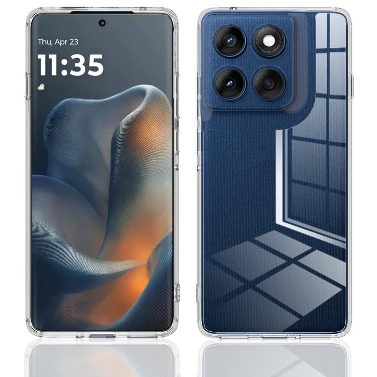 For Motorola Edge 60 Pro Scratchproof Acrylic TPU Phone Case - Transparent