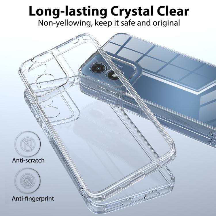 For Motorola Moto G Play 2024 Scratchproof Acrylic TPU Phone Case - Transparent