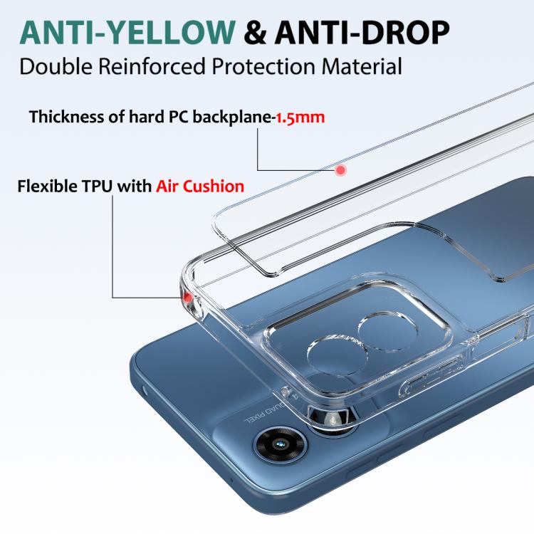 For Motorola Moto G Play 2024 Scratchproof Acrylic TPU Phone Case - Transparent