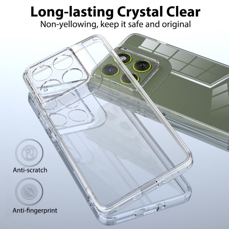 For Motorola Edge 70 5G Scratchproof Acrylic TPU Phone Case - Transparent