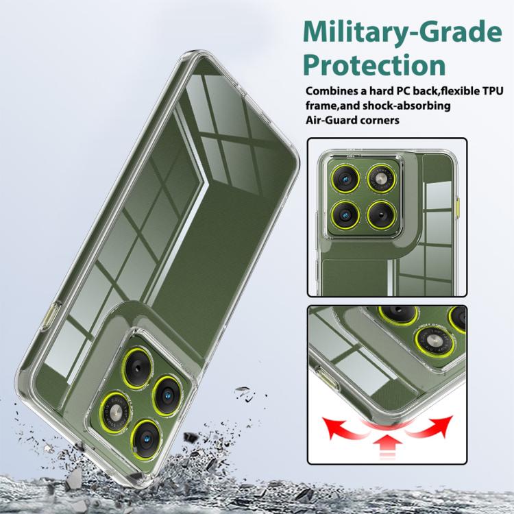 For Motorola Edge 70 5G Scratchproof Acrylic TPU Phone Case - Transparent