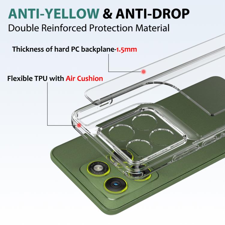 For Motorola Edge 70 5G Scratchproof Acrylic TPU Phone Case - Transparent