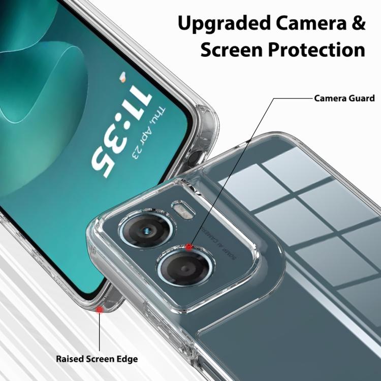 For Motorola Moto G06 / G06 Power 4G Scratchproof Acrylic TPU Phone Case - Transparent