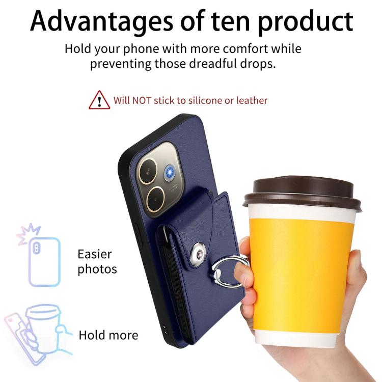 For OPPO A5 Energy / A5 Pro Global Organ Card Bag Ring Holder Phone Case with Long Lanyard