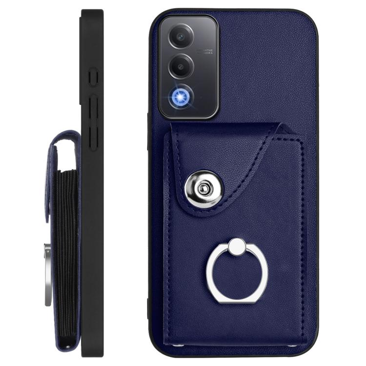 For OPPO A3 Pro Global / A3 Energy Organ Card Bag Ring Holder Phone Case with Long Lanyard