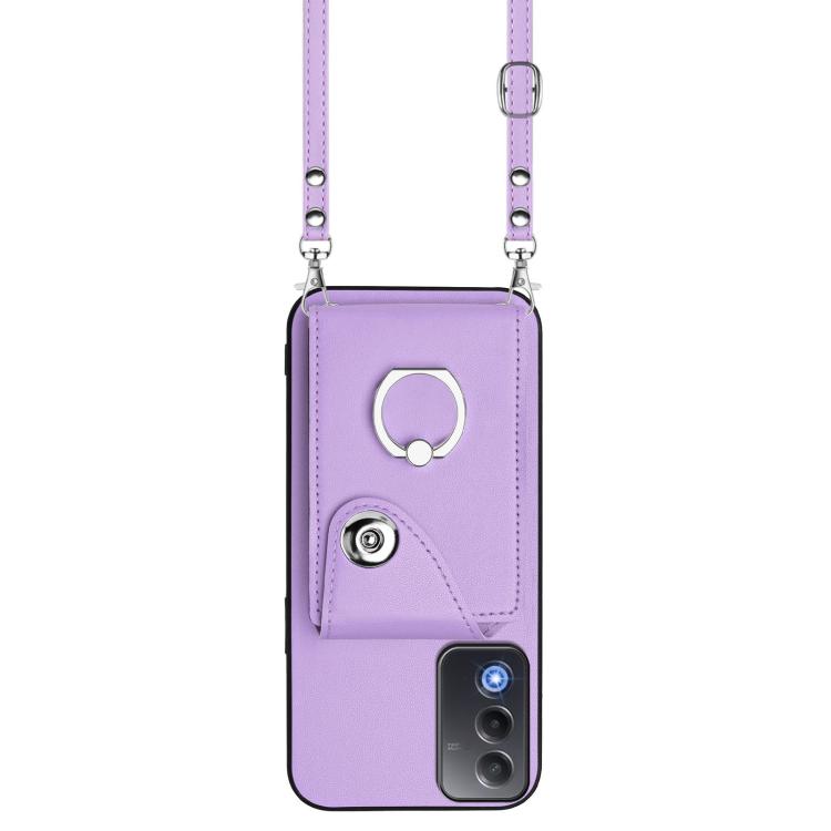 For OPPO A3 Pro Global / A3 Energy Organ Card Bag Ring Holder Phone Case with Long Lanyard