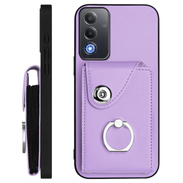 For OPPO A3 Pro Global / A3 Energy Organ Card Bag Ring Holder Phone Case with Long Lanyard