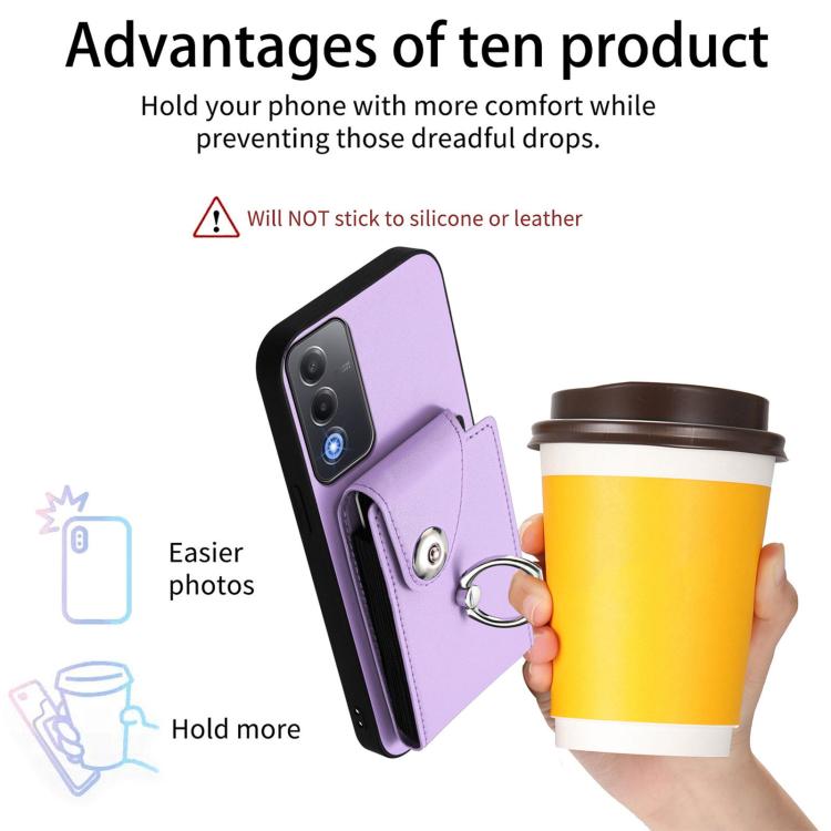 For OPPO A3 Pro Global / A3 Energy Organ Card Bag Ring Holder Phone Case with Long Lanyard