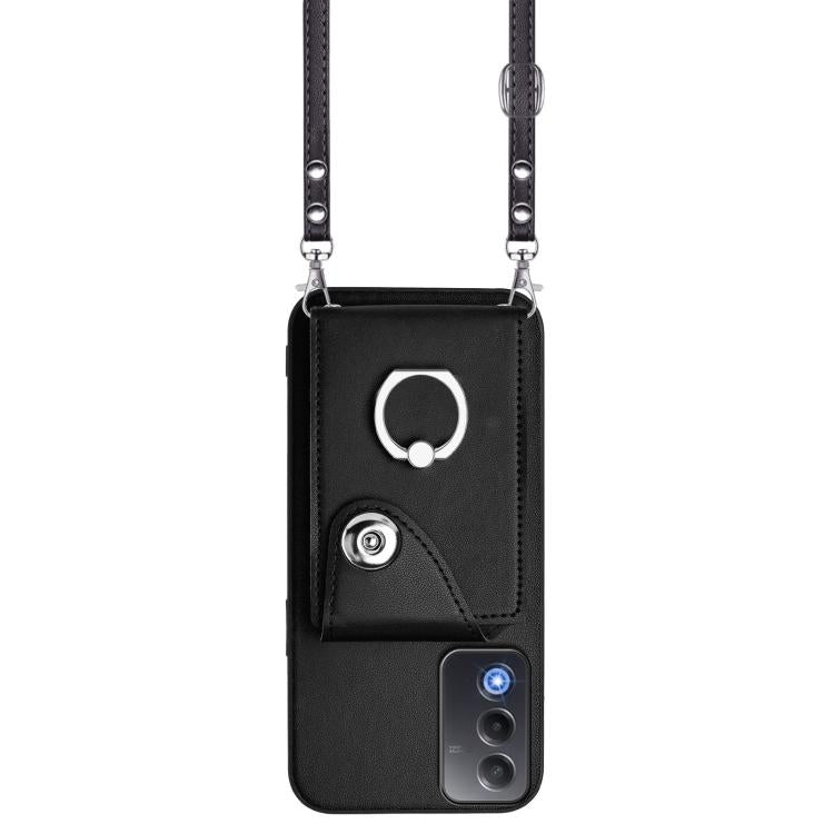 For OPPO A3 Pro Global / A3 Energy Organ Card Bag Ring Holder Phone Case with Long Lanyard
