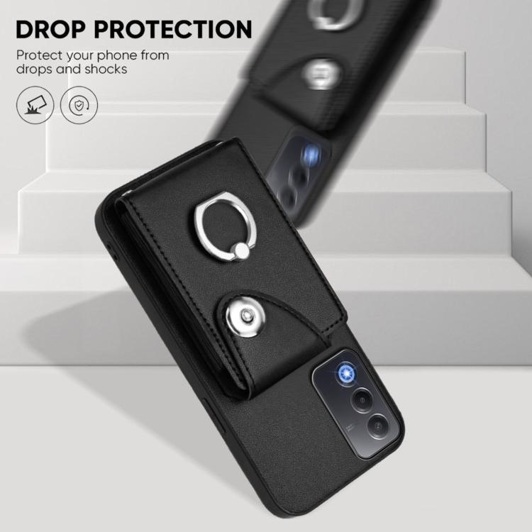 For OPPO A3 Pro Global / A3 Energy Organ Card Bag Ring Holder Phone Case with Long Lanyard