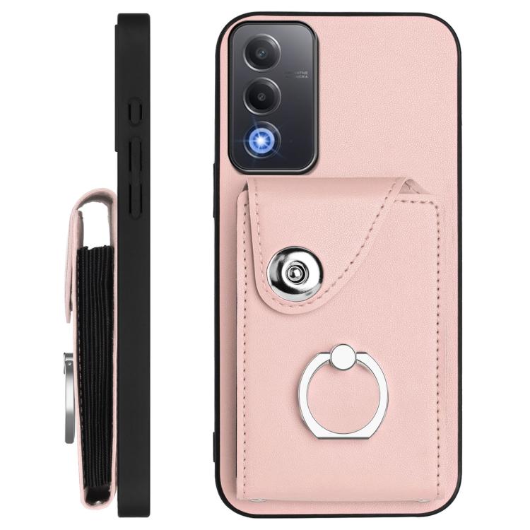 For OPPO A3 Pro Global / A3 Energy Organ Card Bag Ring Holder Phone Case with Long Lanyard