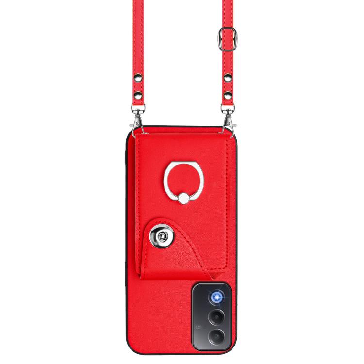For OPPO A3 Pro Global / A3 Energy Organ Card Bag Ring Holder Phone Case with Long Lanyard