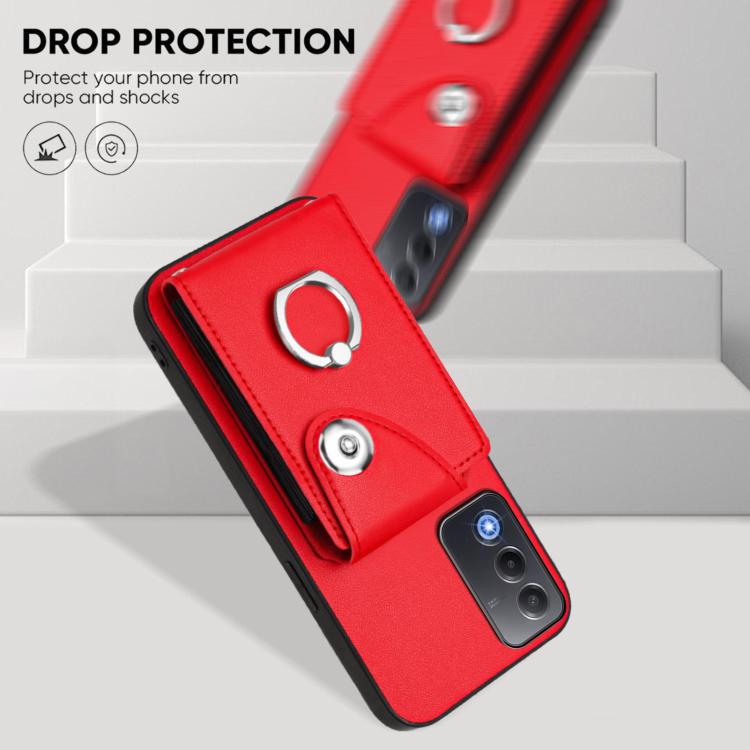 For OPPO A3 Pro Global / A3 Energy Organ Card Bag Ring Holder Phone Case with Long Lanyard
