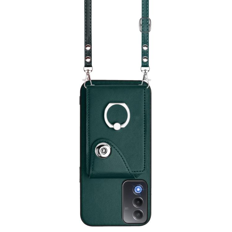 For OPPO A3 Pro Global / A3 Energy Organ Card Bag Ring Holder Phone Case with Long Lanyard