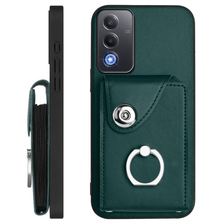 For OPPO A3 Pro Global / A3 Energy Organ Card Bag Ring Holder Phone Case with Long Lanyard