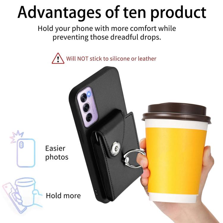 For OPPO Reno12 Pro Global Organ Card Bag Ring Holder Phone Case with Long Lanyard