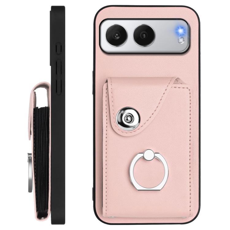 For OnePlus Nord 4 Organ Card Bag Ring Holder Phone Case with Long Lanyard