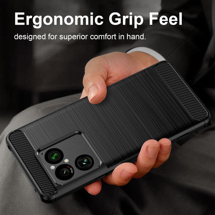 For Sony Xperia 1 VIII Carbon Fiber Brushed Texture TPU Phone Case