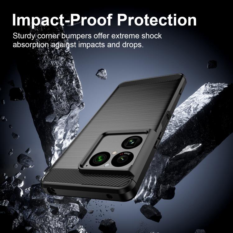 For Sony Xperia 1 VIII Carbon Fiber Brushed Texture TPU Phone Case