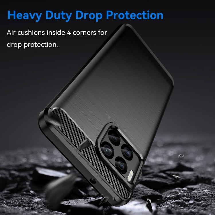 For T-Mobile REVVL 7 Pro 5G Carbon Fiber Brushed Texture TPU Phone Case