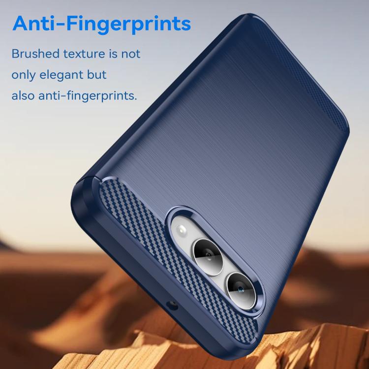 For T-Mobile Revvl 8 5G Carbon Fiber Brushed Texture TPU Phone Case