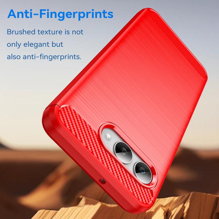 For T-Mobile Revvl 8 5G Carbon Fiber Brushed Texture TPU Phone Case