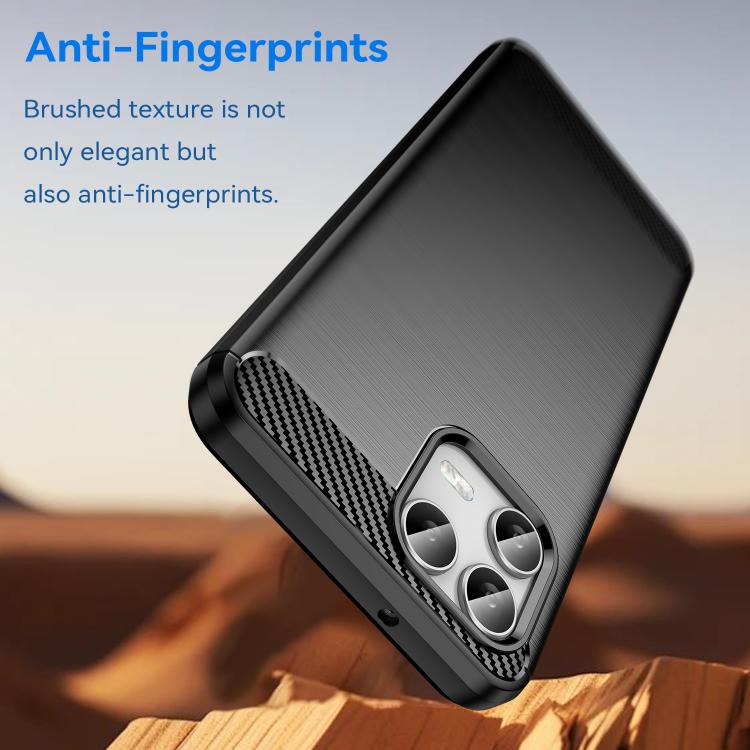 For T-Mobile Revvl 8 Pro 5G Carbon Fiber Brushed Texture TPU Phone Case